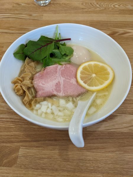 「【季節メニュー】味玉鶏白湯そば」@中華そば きなりの写真