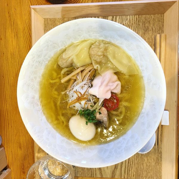 「特製塩そば」@小麦そば 大渡の写真