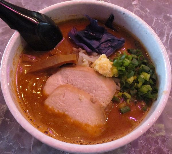 「濃厚海老味噌らーめん　900円」@Shrimp Noodle マルコ俱楽部の写真