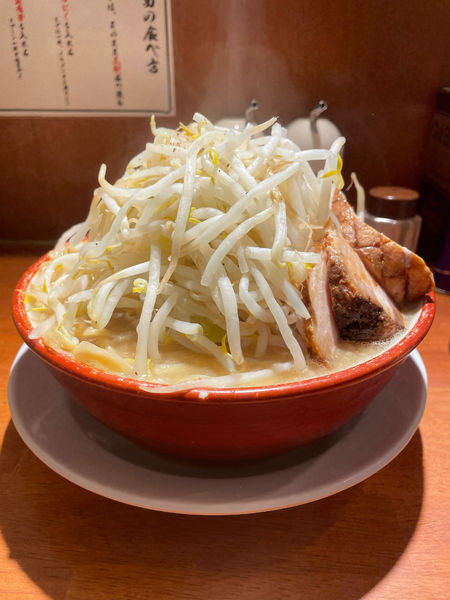 「ラーメン野菜増し硬め」@らーめん バリ男 豊洲店の写真