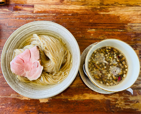 「(限定)煮干しと昆布水つけ麺(醤油)」@会津ばんだいらーめん 伊勢崎店の写真