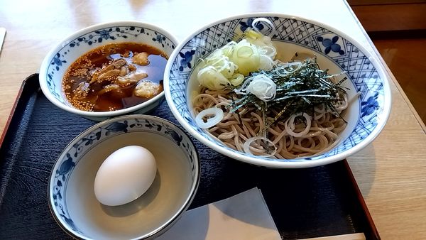 「鶏蕎麦つけ麺」@越後そば 北野店の写真