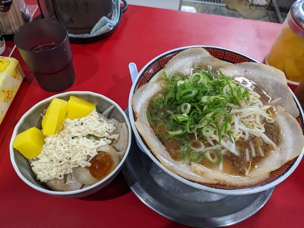 「中華そば大チャーマヨ丼セット」@もっこす 西明石駅前店の写真