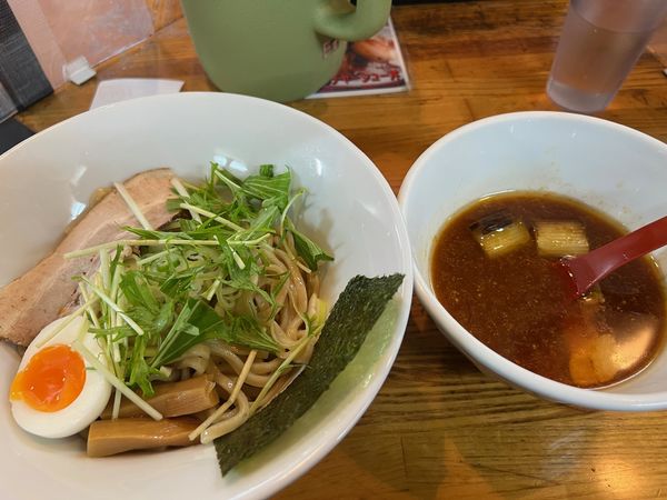 「鶏南蛮つけ麺（並盛）」@らーめん じゃげな 南箕輪店の写真