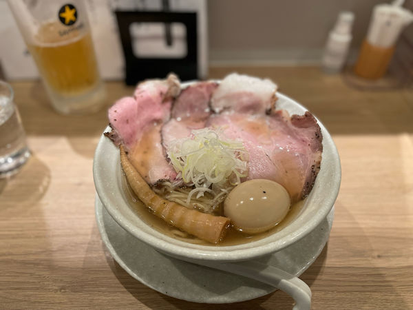 「淡竹（ハチク）¥850、味玉¥50」@麺屋 優光 銀座店の写真