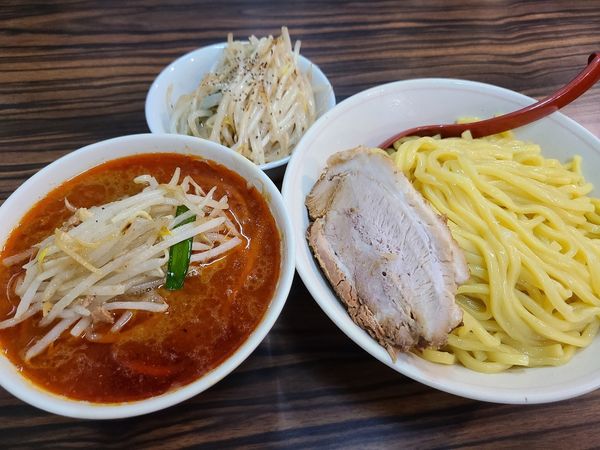 「辛味噌つけめん大」@味噌麺処 花道庵の写真