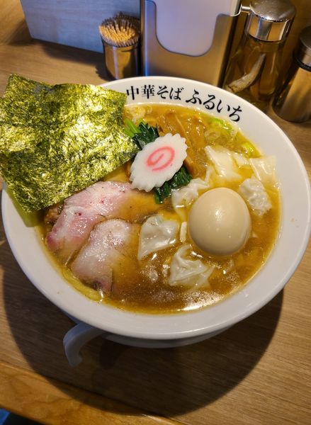 「特製中華そば¥1000+ワンタン¥200」@中華そば ふるいちの写真