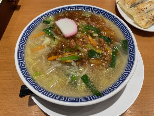 「小田原タンメン(860円)+餃子三個(260円)」@小田原タンメン 総本店の写真