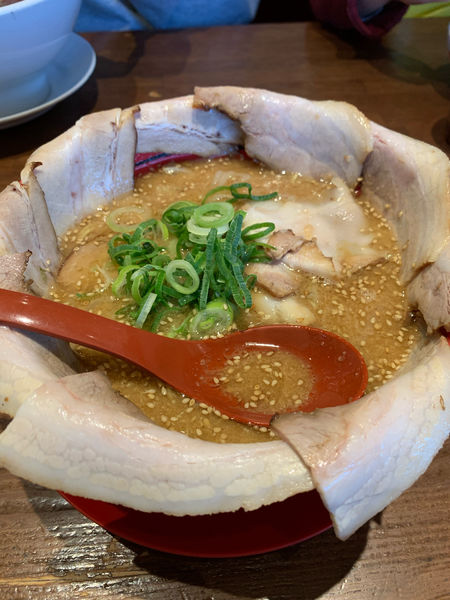 「ごま味噌チャーシュー大盛」@天馬らぁめん 赤穂本店の写真