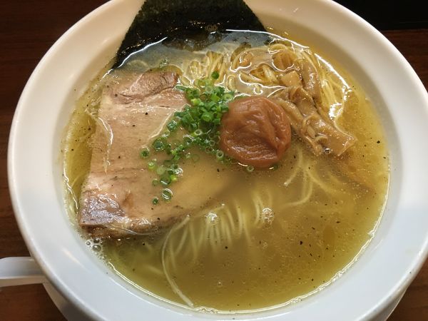 「梅塩中華そば」@中華そば 一休の写真