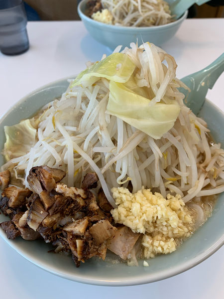 「イチローラーメン　野菜マシ　大盛り」@麺屋 壱の写真