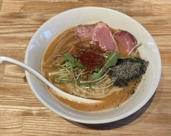 「限定・鮭白湯そば」@らーめん 改の写真