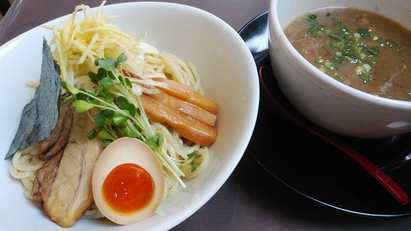 「煮干白湯つけ麺(しお味)」@ひのき食堂の写真