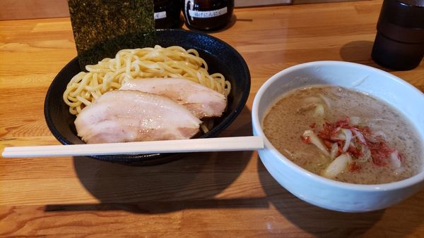 「【限定20食】海老塩つけ麺中盛880円チャーシュー増し200円」@麺や 司 上尾店の写真