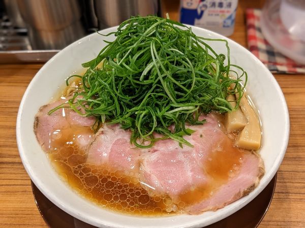 「丸鶏＋九条ネギ」@中華そば ココカラサキゑの写真