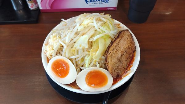 「辛味噌（野菜マシにんにく少なめ）」@麺屋 月輝の写真