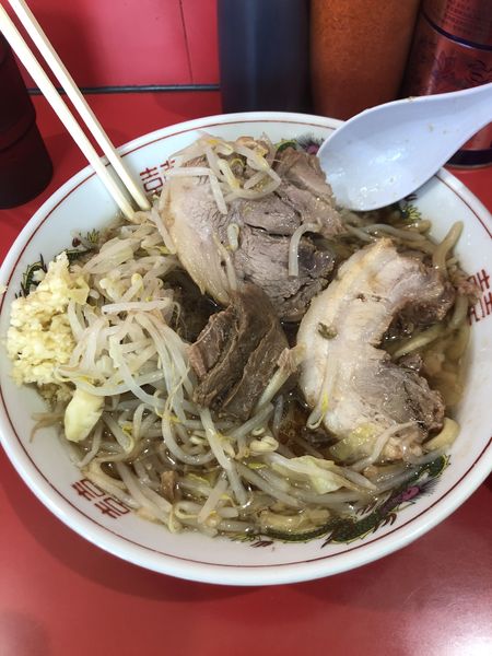 「小ラーメン　豚追加」@ラーメン二郎 千葉店の写真