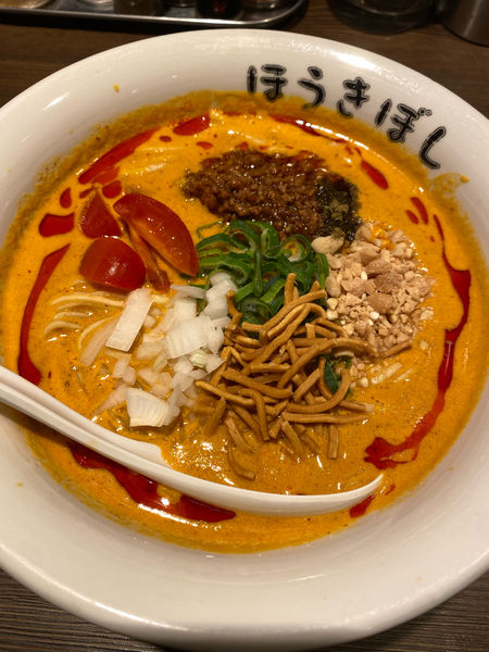 「豆乳坦々麺」@自家製麺 ほうきぼし 赤羽駅前店の写真