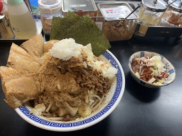 「まぜそば」@山勝角ふじ 南流山店の写真