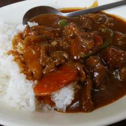 カレー牛スジ丼セット ￥750