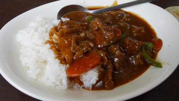 「カレー牛スジ丼セット ￥750」@長秀龍 新座店の写真