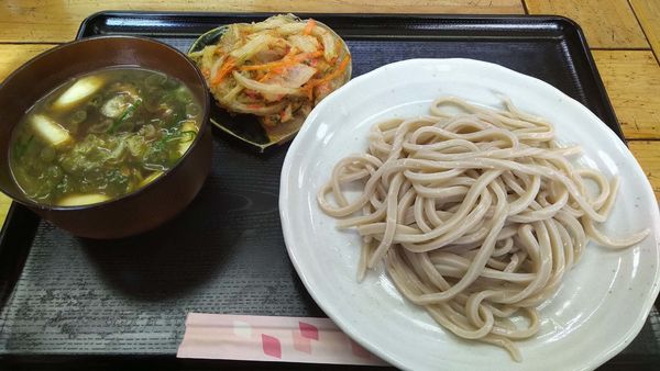 「あぶり肉汁うどん(小)＋かきあげ」@のり兵衛の写真