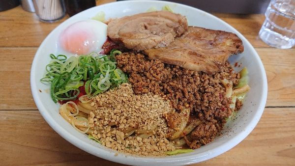「特製汁無し担々麺 大盛り」@自家製麺 てんかの写真