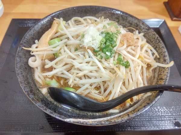 「肉もやしかけうどん(並盛・360g)750円」@上州濃厚激辛うどん 麺蔵の写真