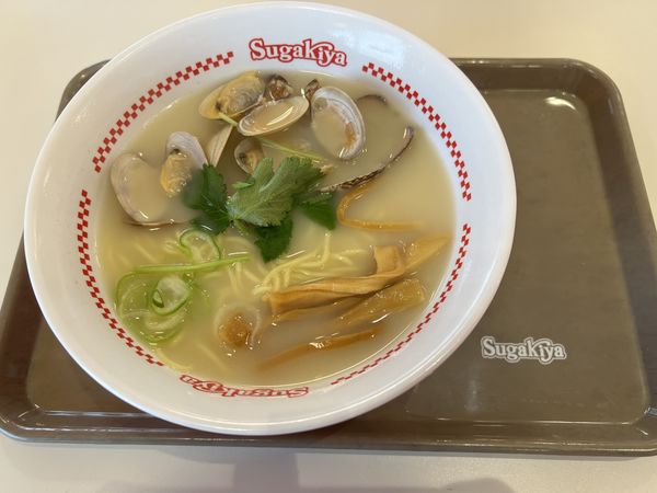 「アサリラーメン 520円」@スガキヤ イオンタウン本巣店の写真