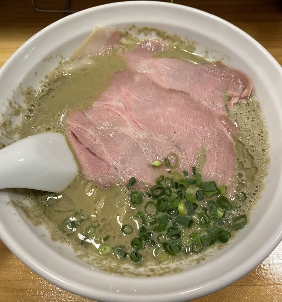 「【限定】牡蠣らーめん　９００円」@煮干らーめん 紫乱の写真