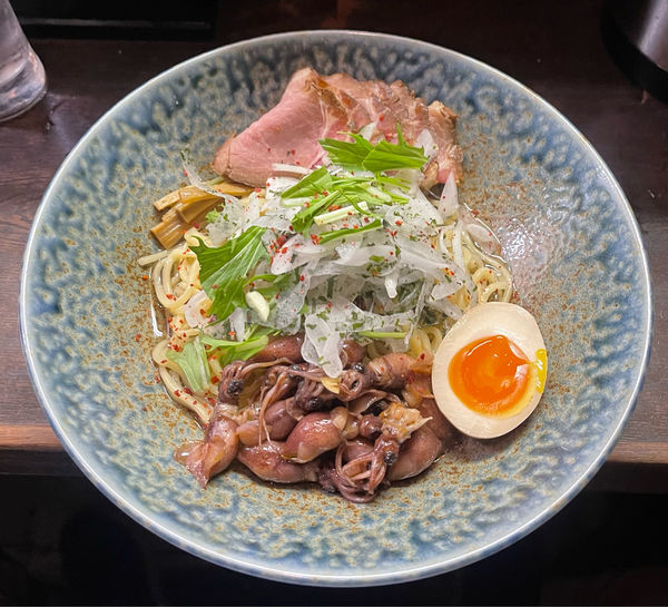 「ホタルイカの塩まぜそば」@尼龍の写真