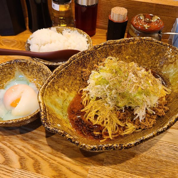 「汁なし担担麺 元味セット¥850」@汁なし担担麺 くにまつ 神保町店の写真
