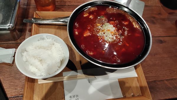 「麻婆豆腐ラーメン3辛」@新潟 三宝亭東京ラボ 中目黒店の写真