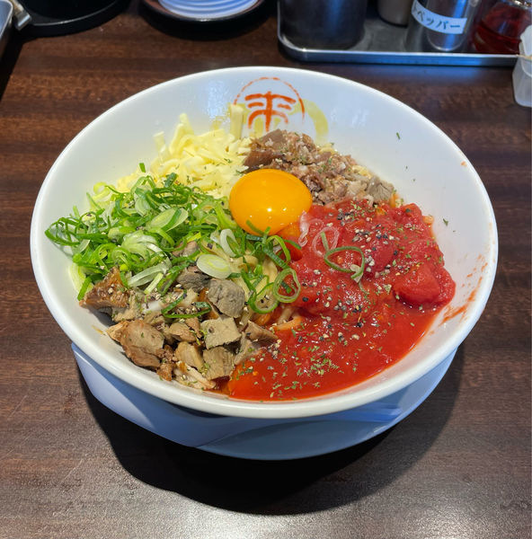 「イタリアンまぜそば」@来来亭 南新保店の写真