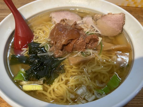 「梅干しラーメン（？）大盛り」@ばんちゃんラーメンの写真