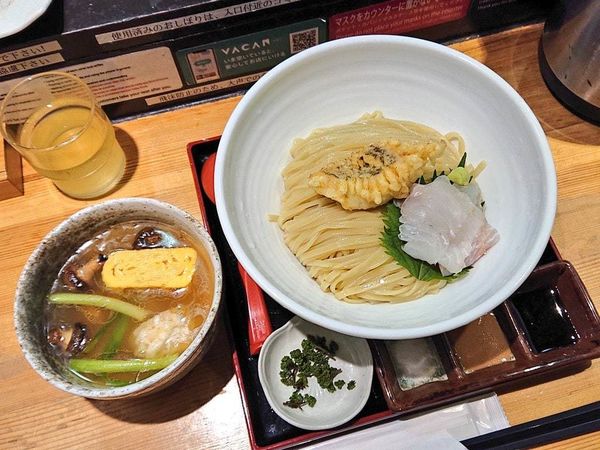「創作塩つけ麺「兵庫県明石東二見産 天然鮃」」@ラーメン 巌哲の写真