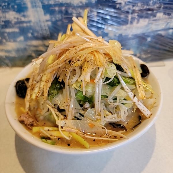 「みそたん小ピリ辛白髪ネギ」@麺処 まるよし商店の写真