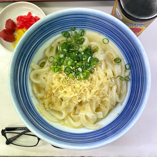 「かまたまうどん（ナンプラー）」@白河そばの写真