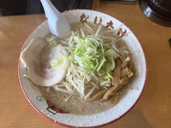 「醤油らーめん(麺硬め.背脂普通.味普通)750円」@こってりらーめん なりたけ 幕張店の写真