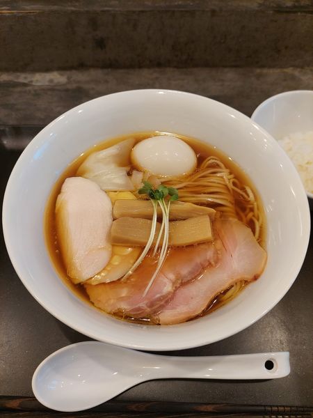 「特製鶏そば＋ミニライス1480円」@らぁ麺 やまぐちの写真