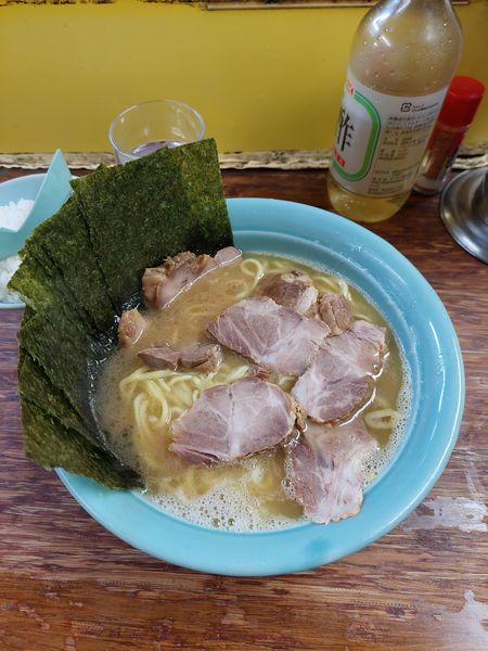 「中チャーのり増し＋小ライス」@まこと家の写真