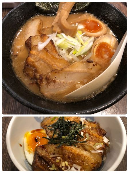 「特製らーめん&チャーシュー丼」@ななほしの写真