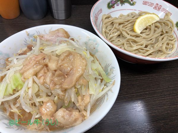 「つけ麺(850+100円)ヤサイニンニク」@ラーメン二郎 川越店の写真