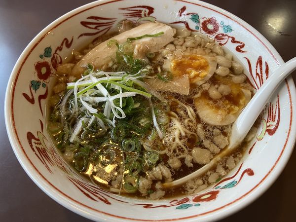「味玉ラーメン＋ぎょうざ」@尾道ラーメン壱番館の写真