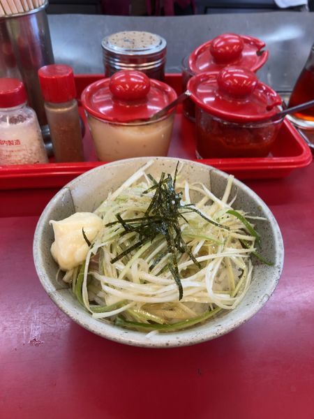 「ネギチャーシューメン&ネギマヨ丼ミニ&焼き餃子　1540円」@新ラーメンショップ 狭山本部の写真