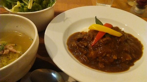 「オリーブランチセット 軽め 935円」@牛すじカレーとスープの店 オリーブの写真