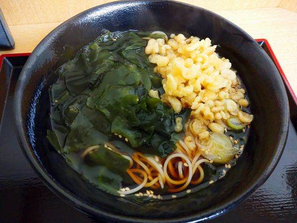 「三陸わかめそば（460円）」@ゆで太郎 南大井店の写真