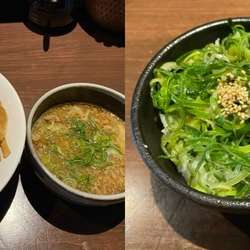 濃厚つけめん　ねぎ丼