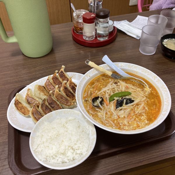 「サンラ麺」@餃子の王将 豊川南大通店の写真