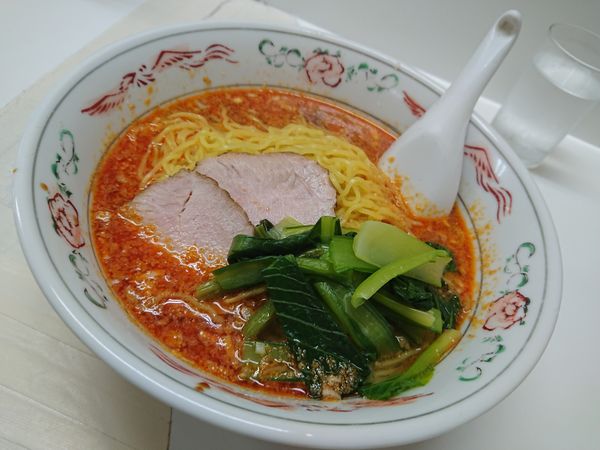 「たんたんめん ちょっと多め 750円」@山水苑の写真